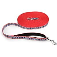 Suredoo Correa de Adiestramiento para Perros- Correa Perro Larga de Doble Extremo con Mango Suave Acolchado para Paseo…